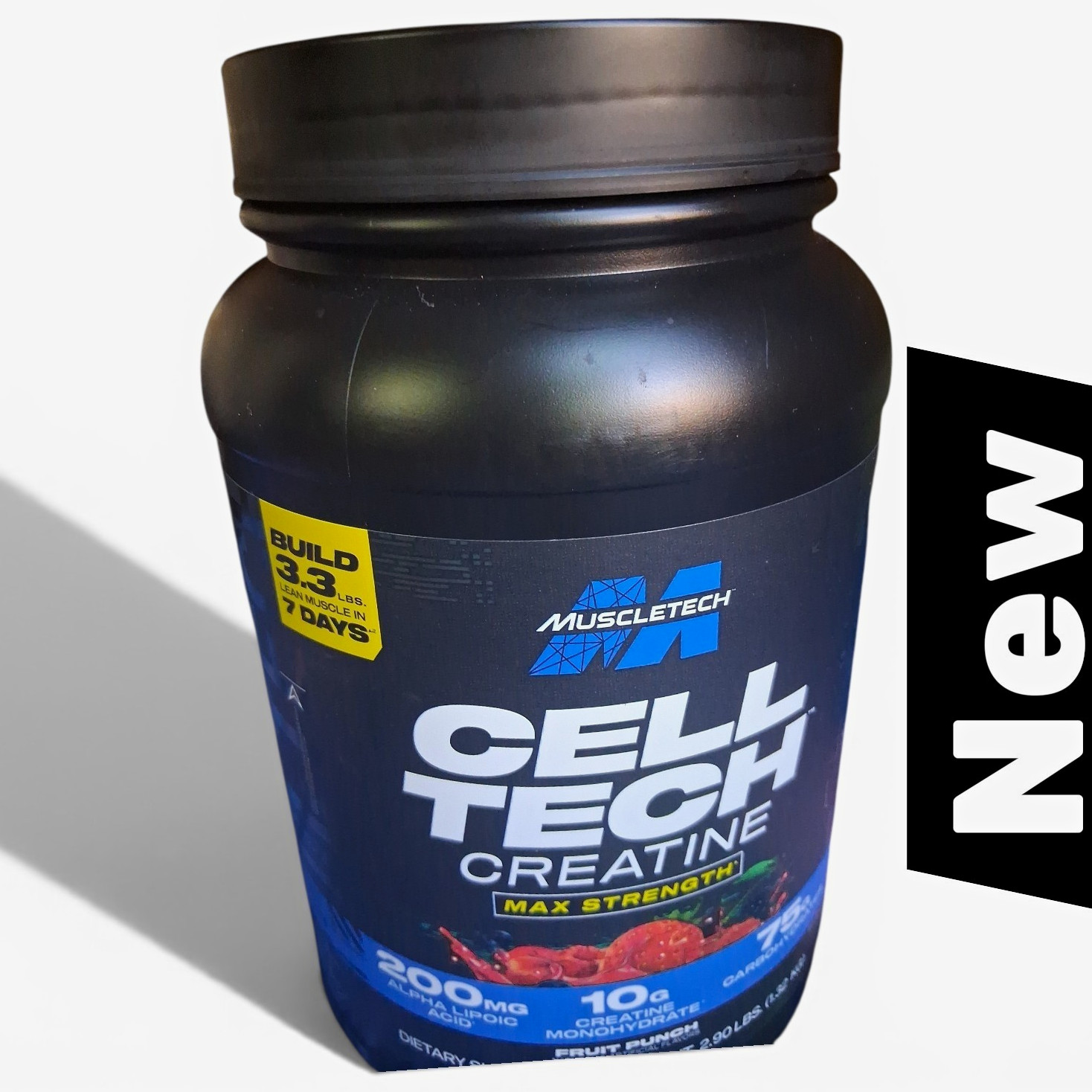 MuscleTech Cell-Tech Creatine Max Strength Fruit Punch Powder, 10g Dose