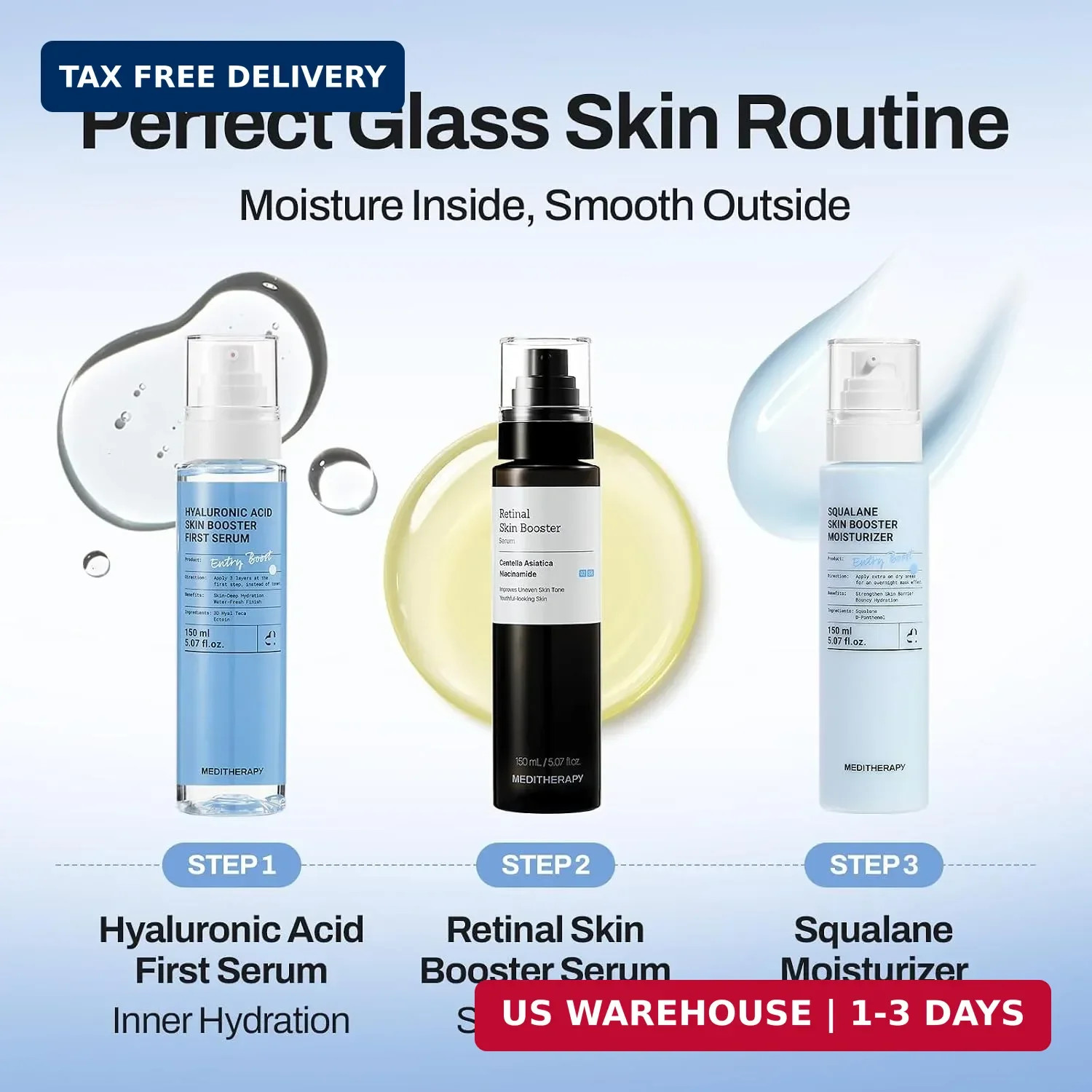 MEDITHERAPY Retinal Skin Booster Serum 5.07 fl oz | Retinaldehyde, Niacinamide,