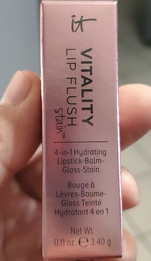 It Cosmetics Rose Flush Vitality Lip Flush Stain 4-In-1 Hydrating-Balm-Gloss-Sta