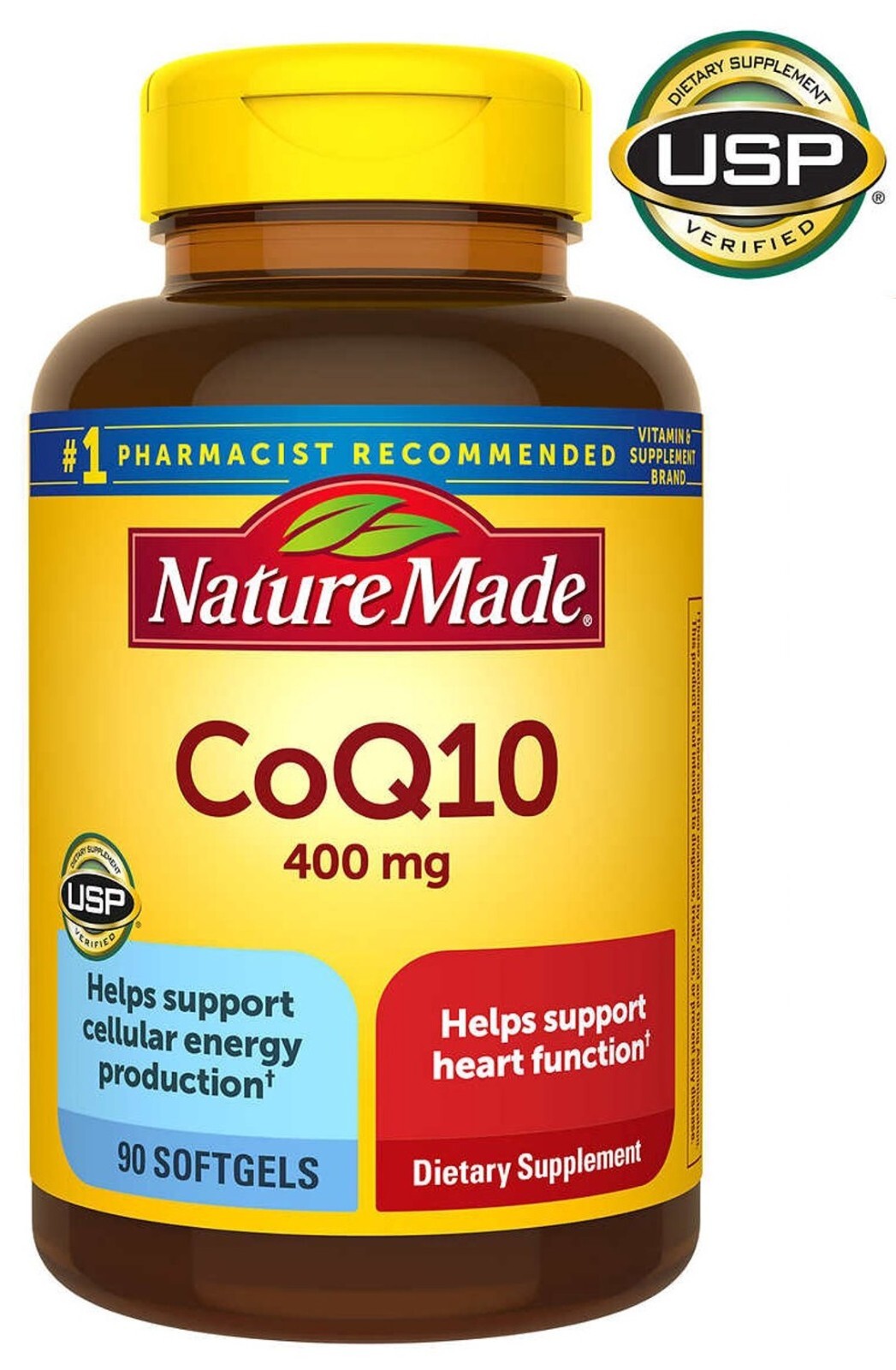 Nature Made CoQ10 400mg 90 Softgels Extra Strength Exp. 11/27 NEW & SEALED