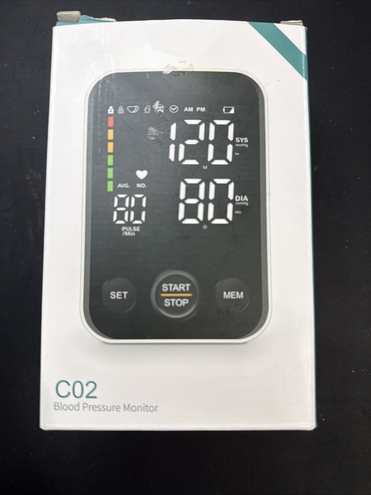 Intelligent Blood Pressure Monitor with Adjustable Cuff & Large LED Display