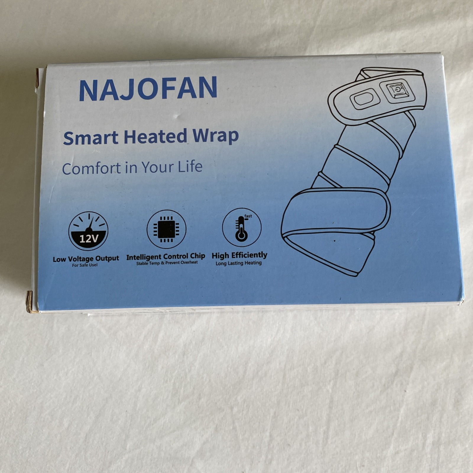 Najofan FlexFit Smart Heated Wrap Arm Elbow Leg Pain Relief Heat – New