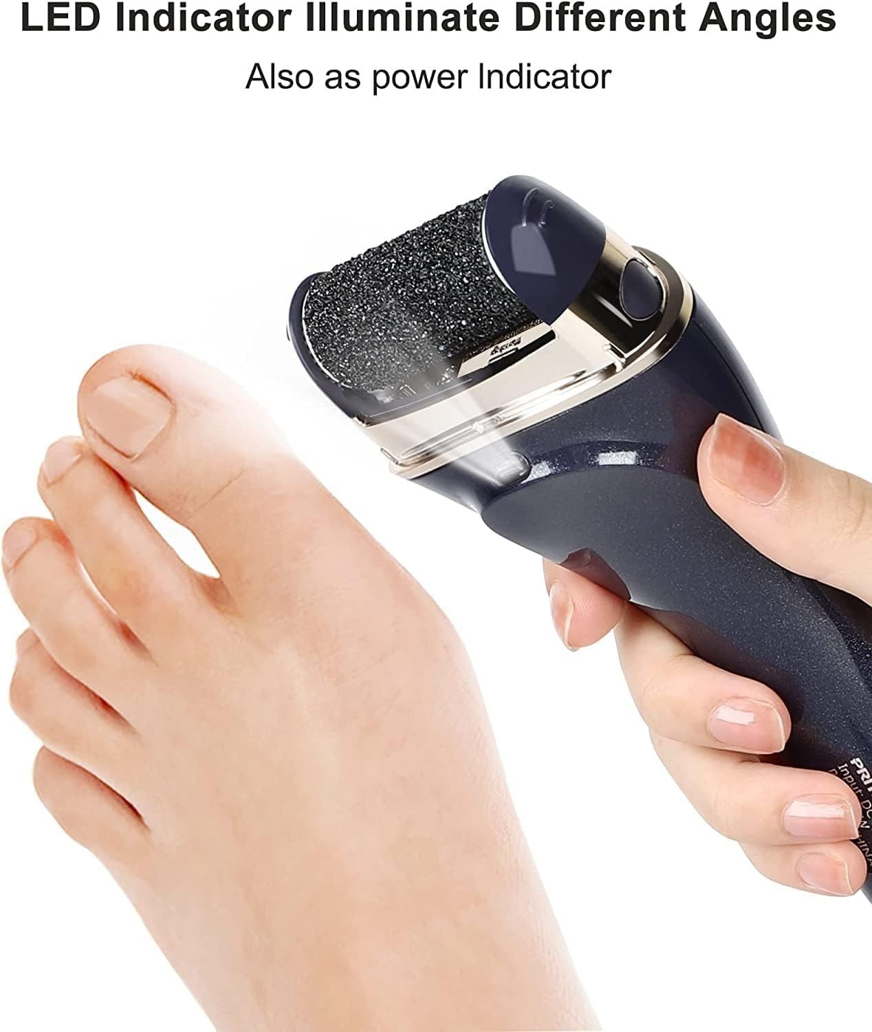 Rechargeable Electric Callus Remover – Portable Foot File Pedicure Tool, Dead Sk