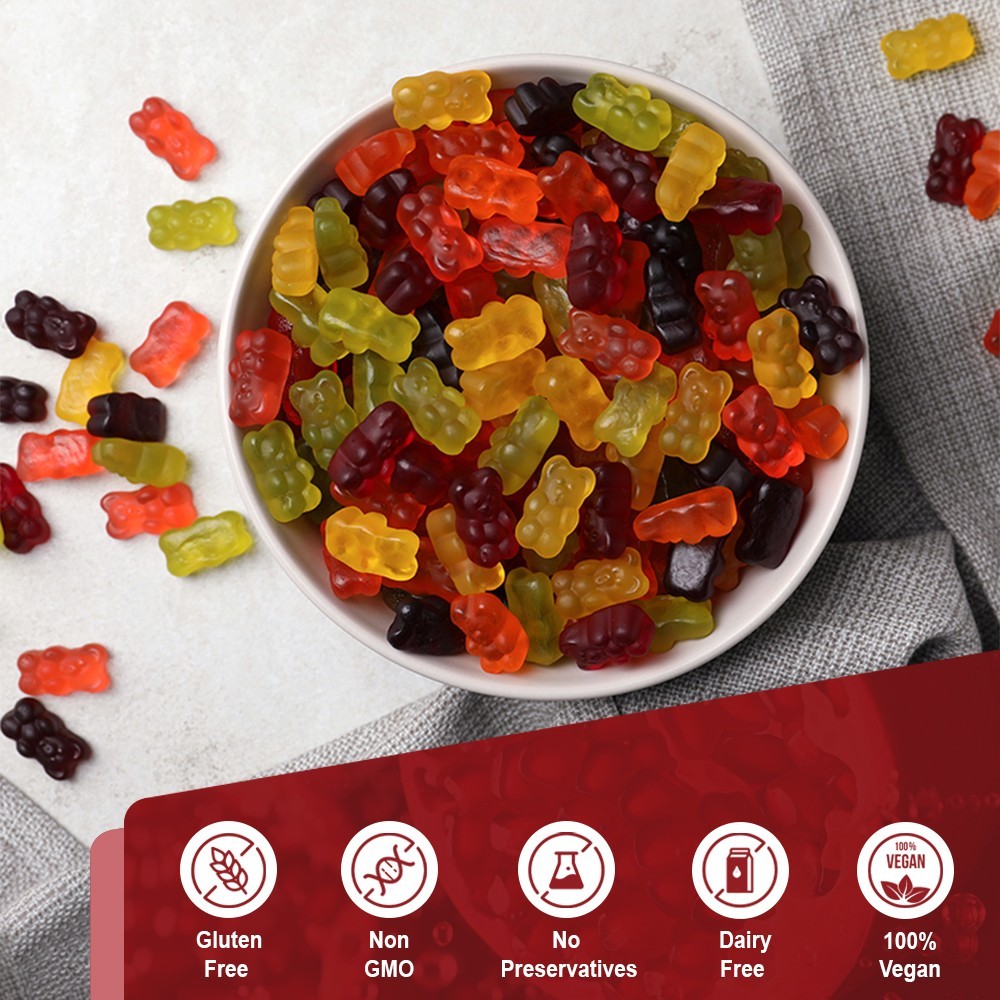 2 bottles Keto Gummies 25000mg 60ct Pomegranate Beet Root Supplement