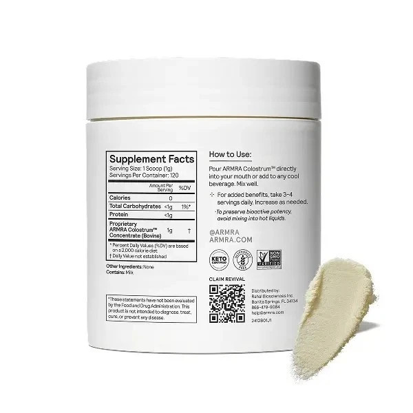ARMRA Colostrum Unflavored Jar