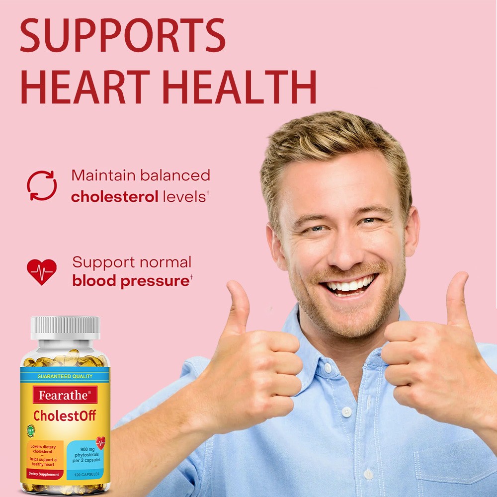 Lower Cholesterol Support Ahealthy Heart Balances Blood Circulation Softgels