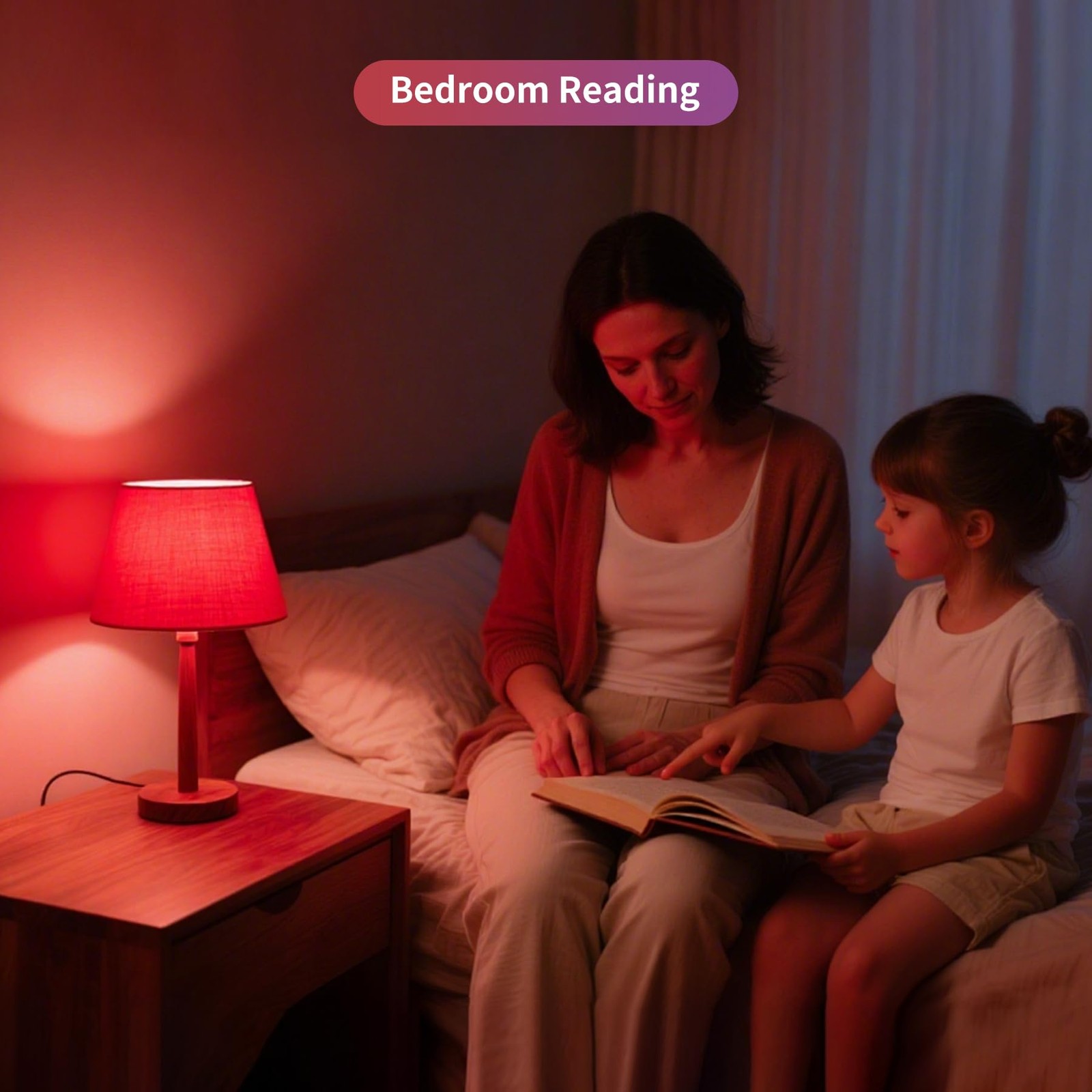 Aogled Red Light Bulbs for Sleep 9W E26, Red Night Light,670nm LED Light Bulb…