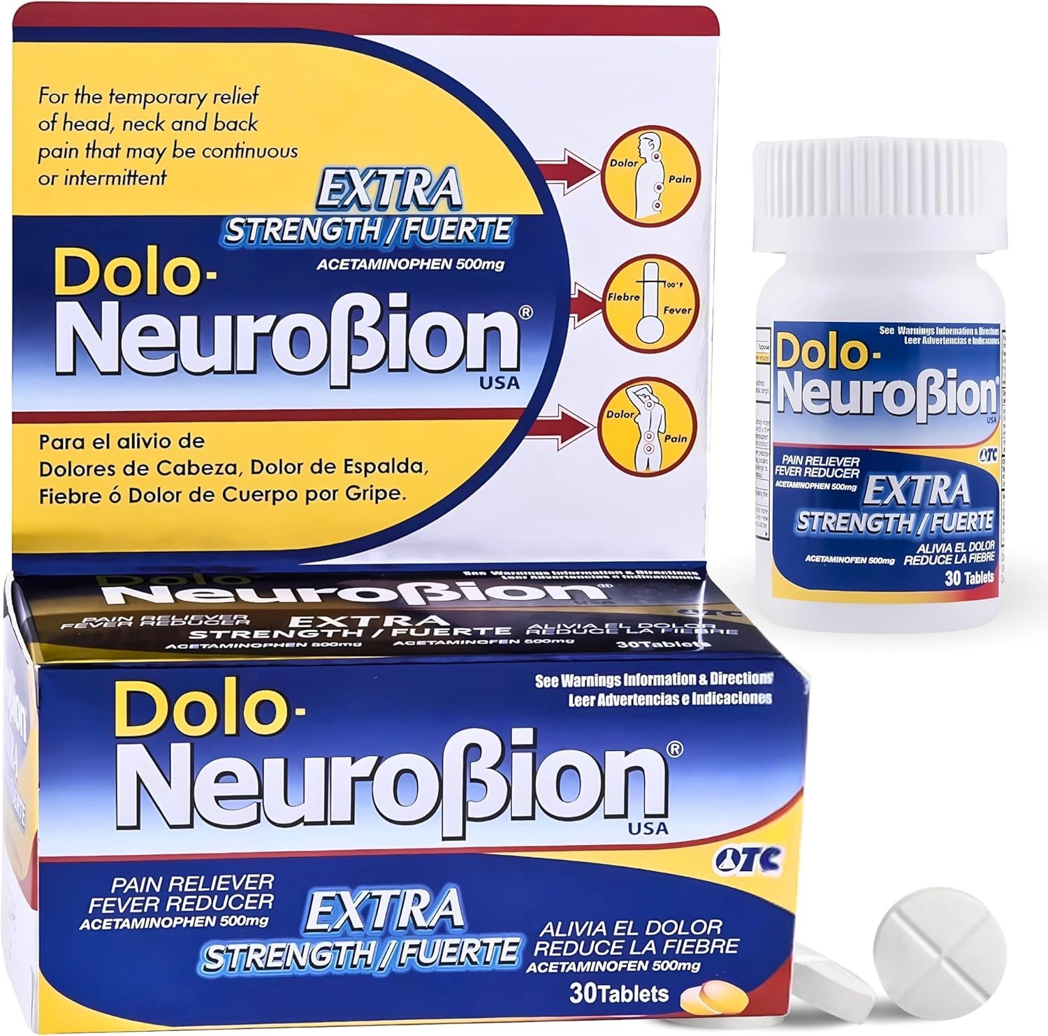 Dolo Neurobion 30 Tablets – Pain Reliever, (Pack of 1) BRAND NEW EXP 2029