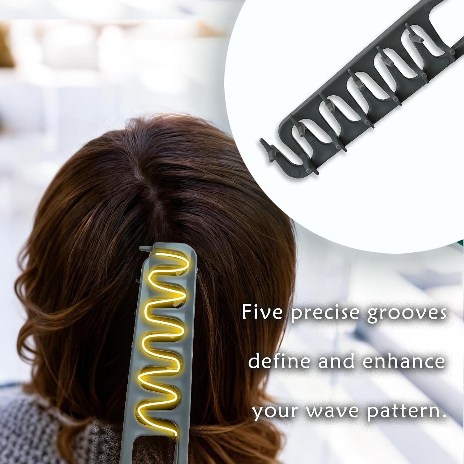 Volumizing Texture Comb Wide Tooth for Curls, Root Lift & Bang Styling