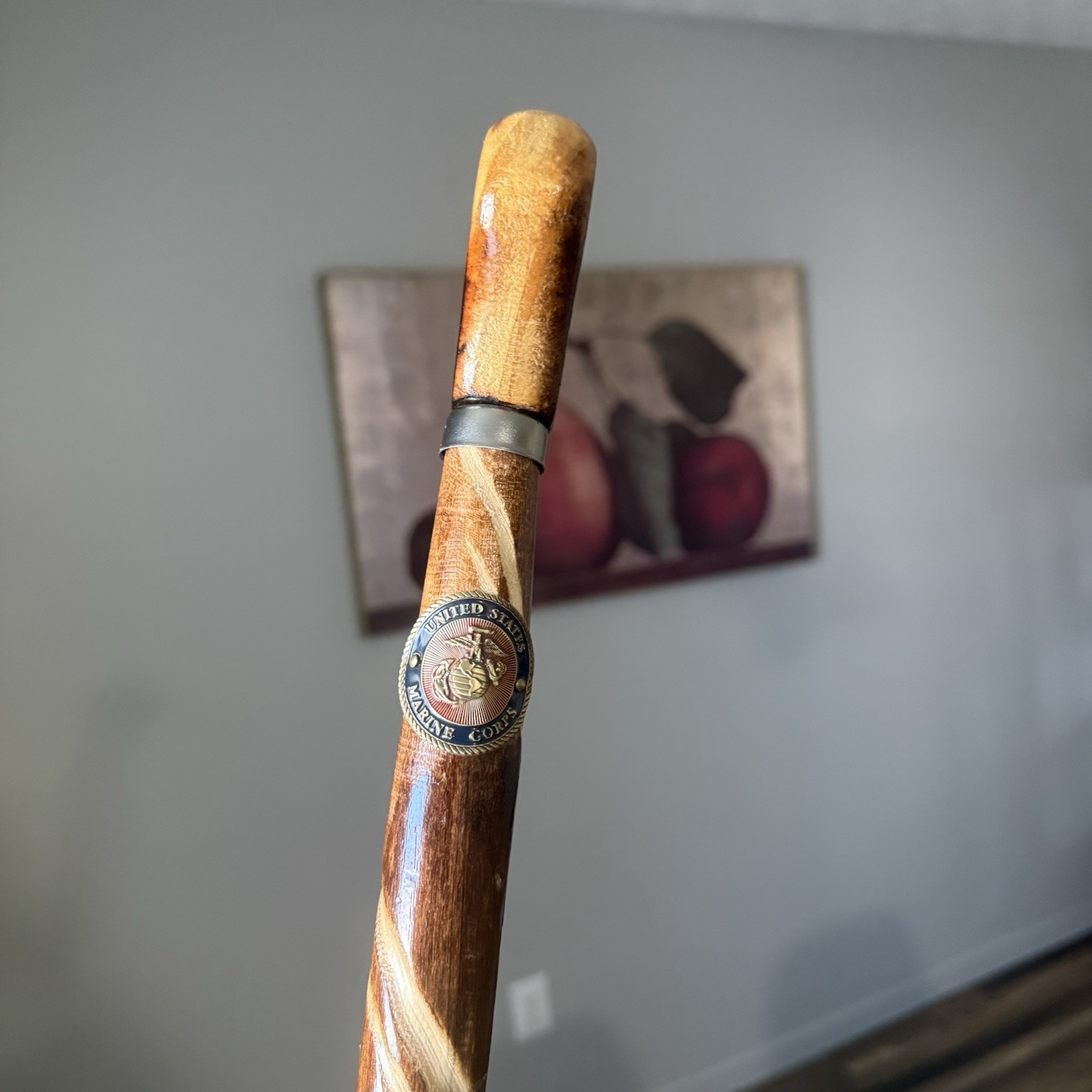 Walking Cane Stick Mobility USMC United State Marine Corps Handcrafted 35”