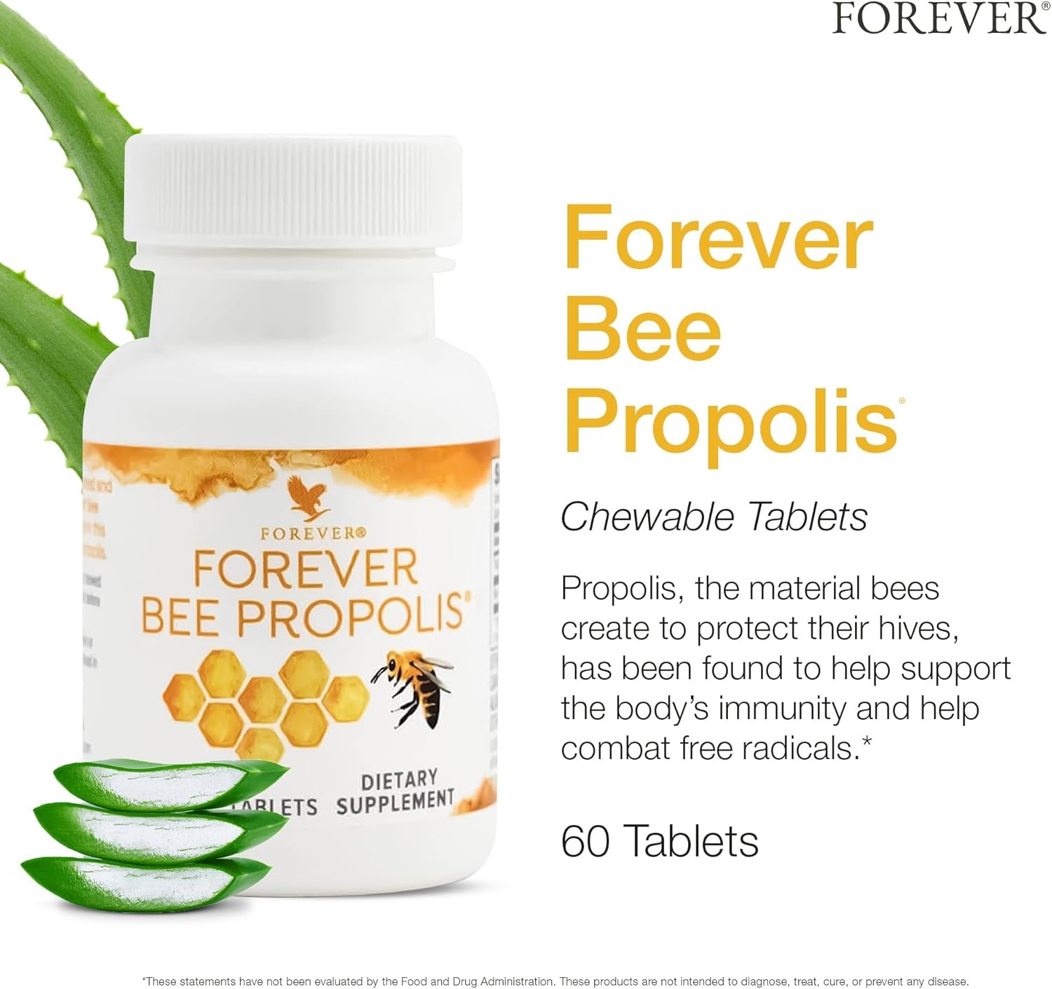 Bee Propolis Chewable Tablets for Immune Support – Vegetarian