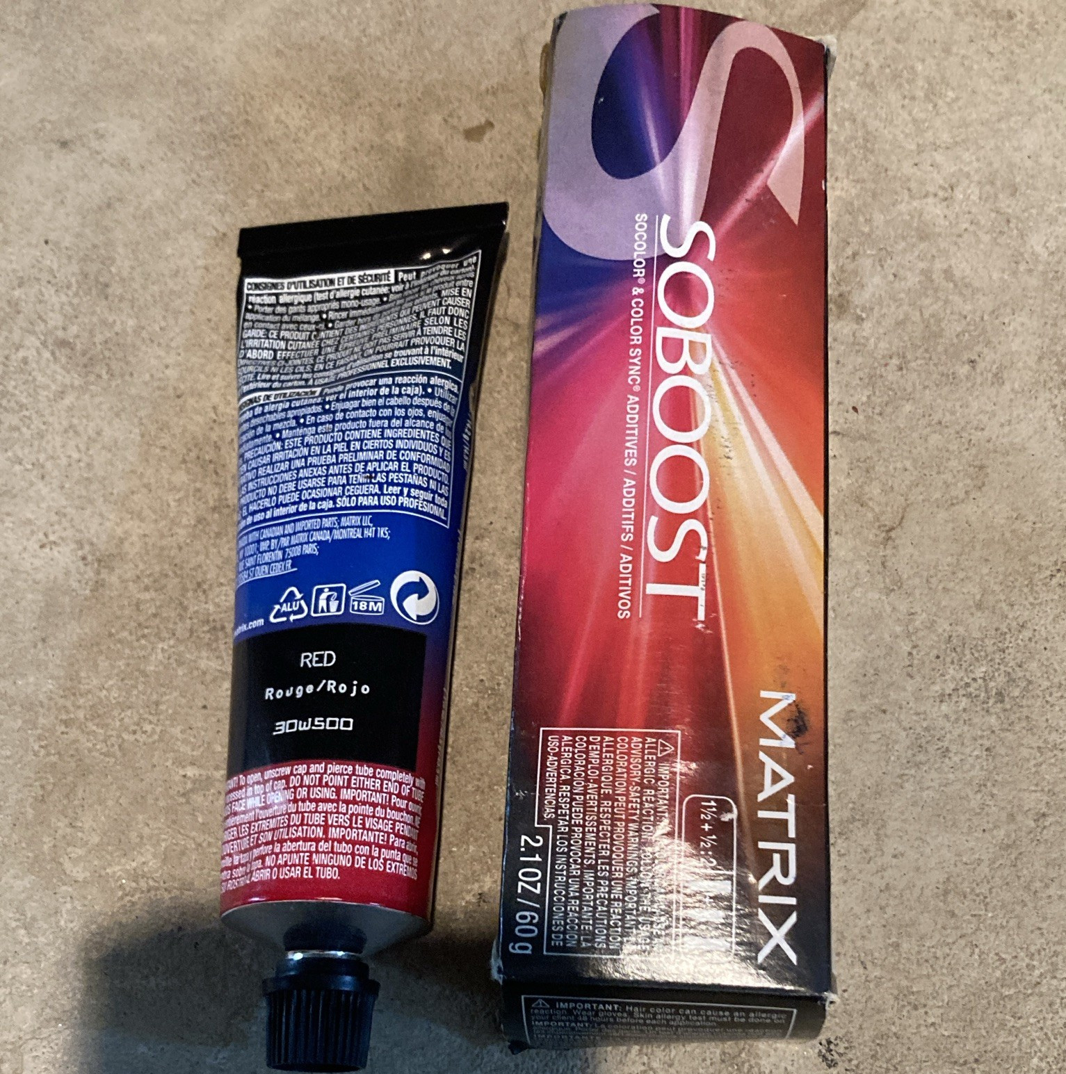 Matrix SoBoost Red Hair Color Additive Cream 2.1 oz/60 g MPN 30W500