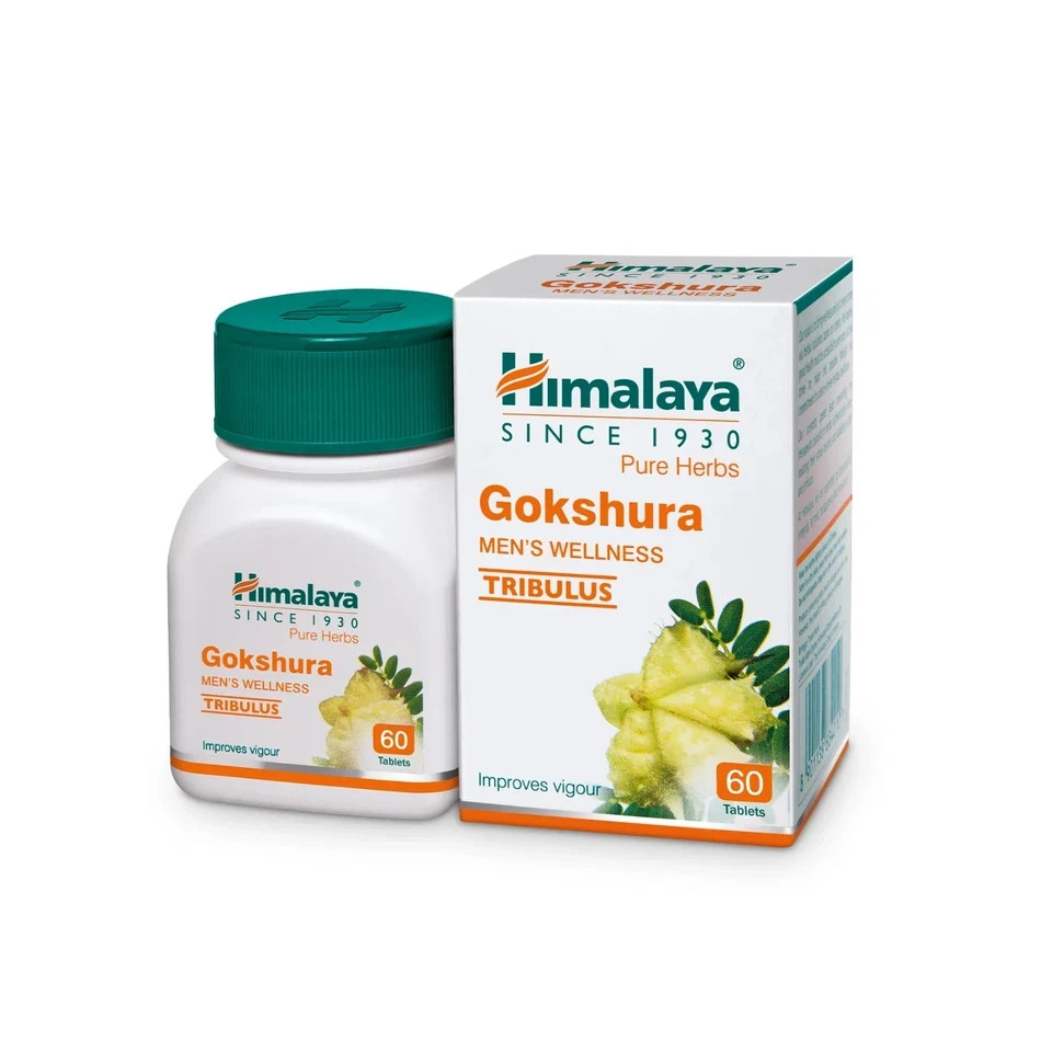 Himalaya Gokshura Herbal Supplement 60 Tablets Pack of 1 | Free Shipping