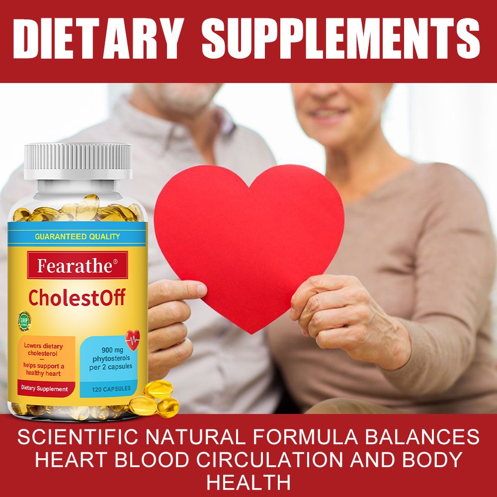Lower Cholesterol Support Ahealthy Heart Balances Blood Circulation Softgels