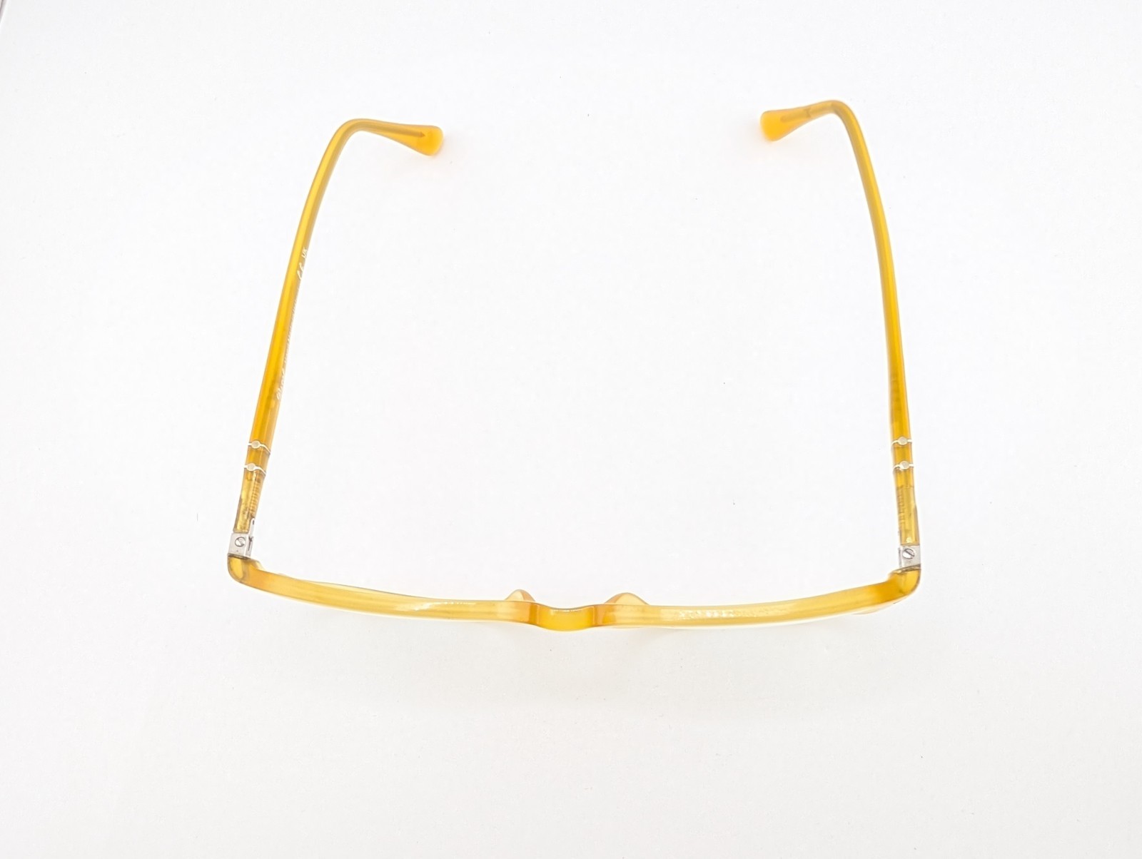 Persol Eyeglasses Frames Only, 3275-V 204 Miele 52-18-145, Yellow, Made in Italy