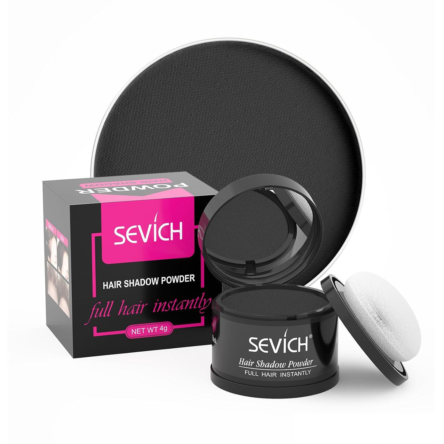 Sevich Hairline Powder,Instantly Conceals Hair Loss, Root Touch up Powder, Hair