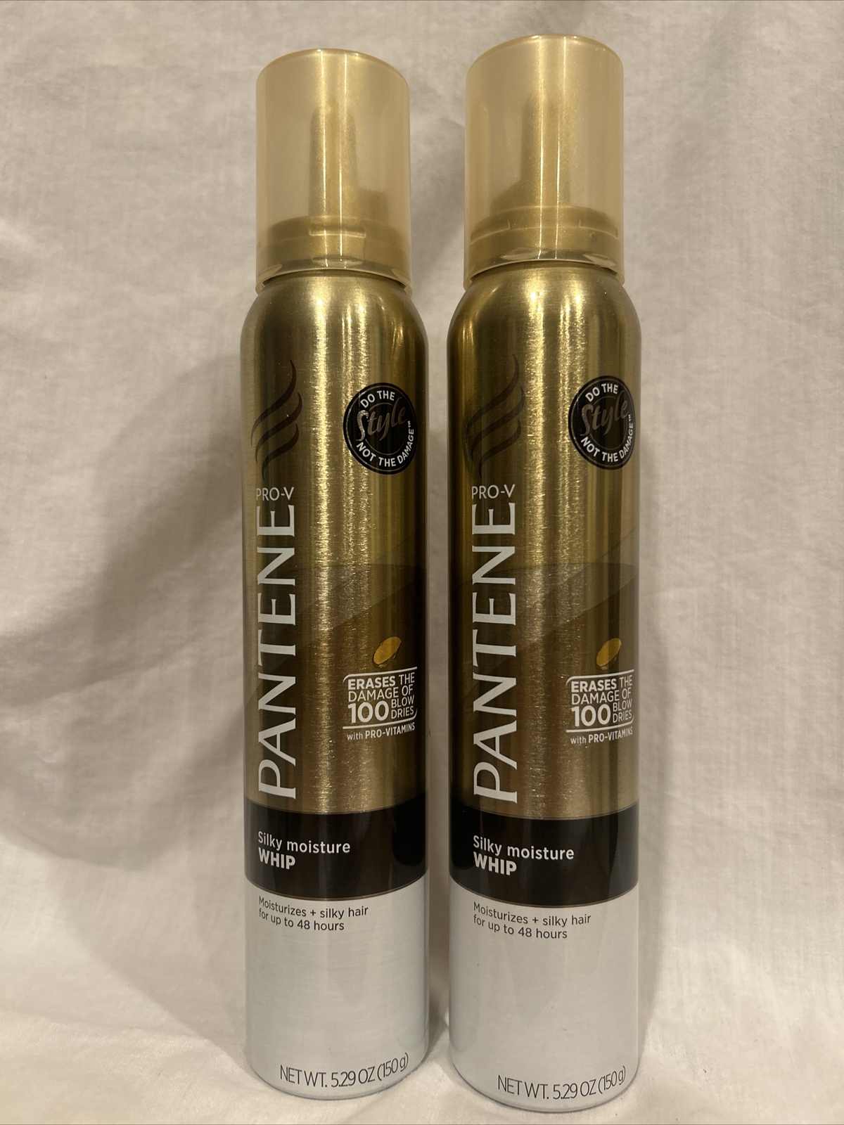 Lot of 2 Pantene Pro-V Silky Moisture Whip Mousse, 5.29 oz – RARE DISCONTINUED