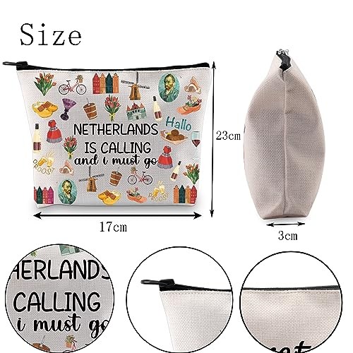 Netherlands Calling Cosmetic Bag – Multicolor Marble Netherlands Calling Bag