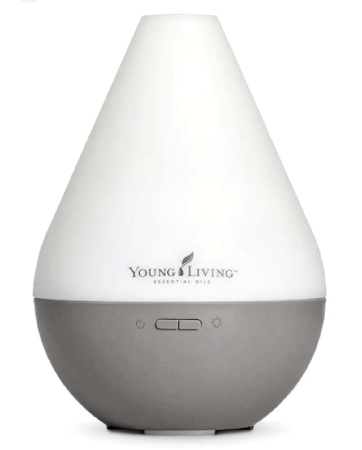 Young Living Dewdrop Ultrasonic Diffuser Aromatherapy 200 ml White/Gray w/ Box