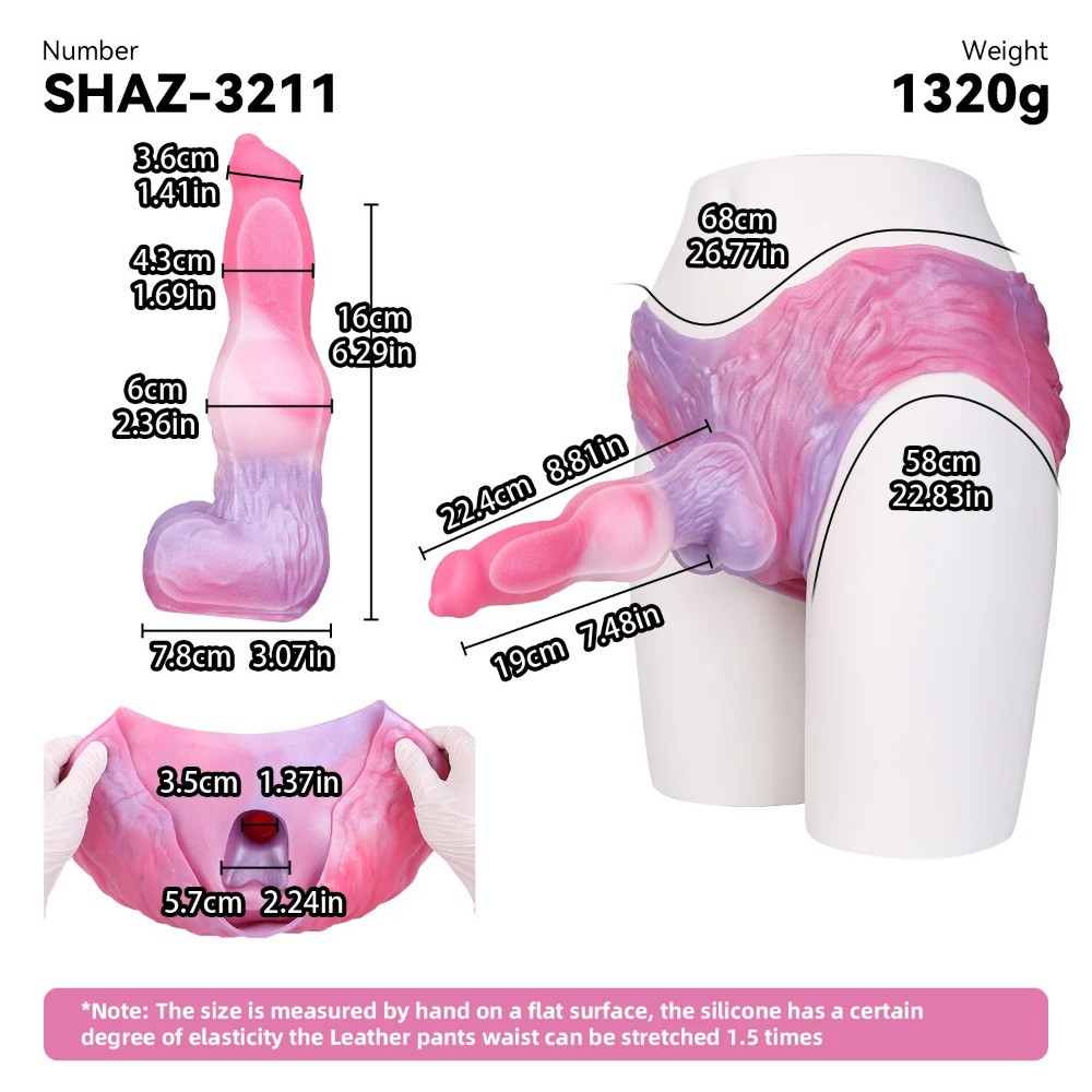 Wearable Penis Sleeve Pants Cover Extender Enlargement Reusable Condoms for Men