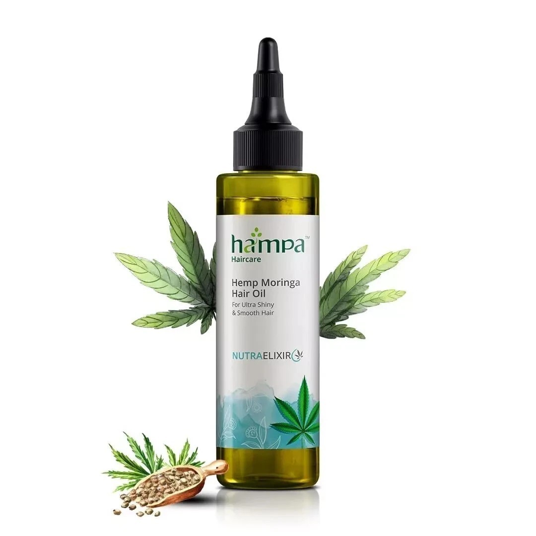 Hampa Hemp Moringa Hair Oil For Hydrates Hair 100ml