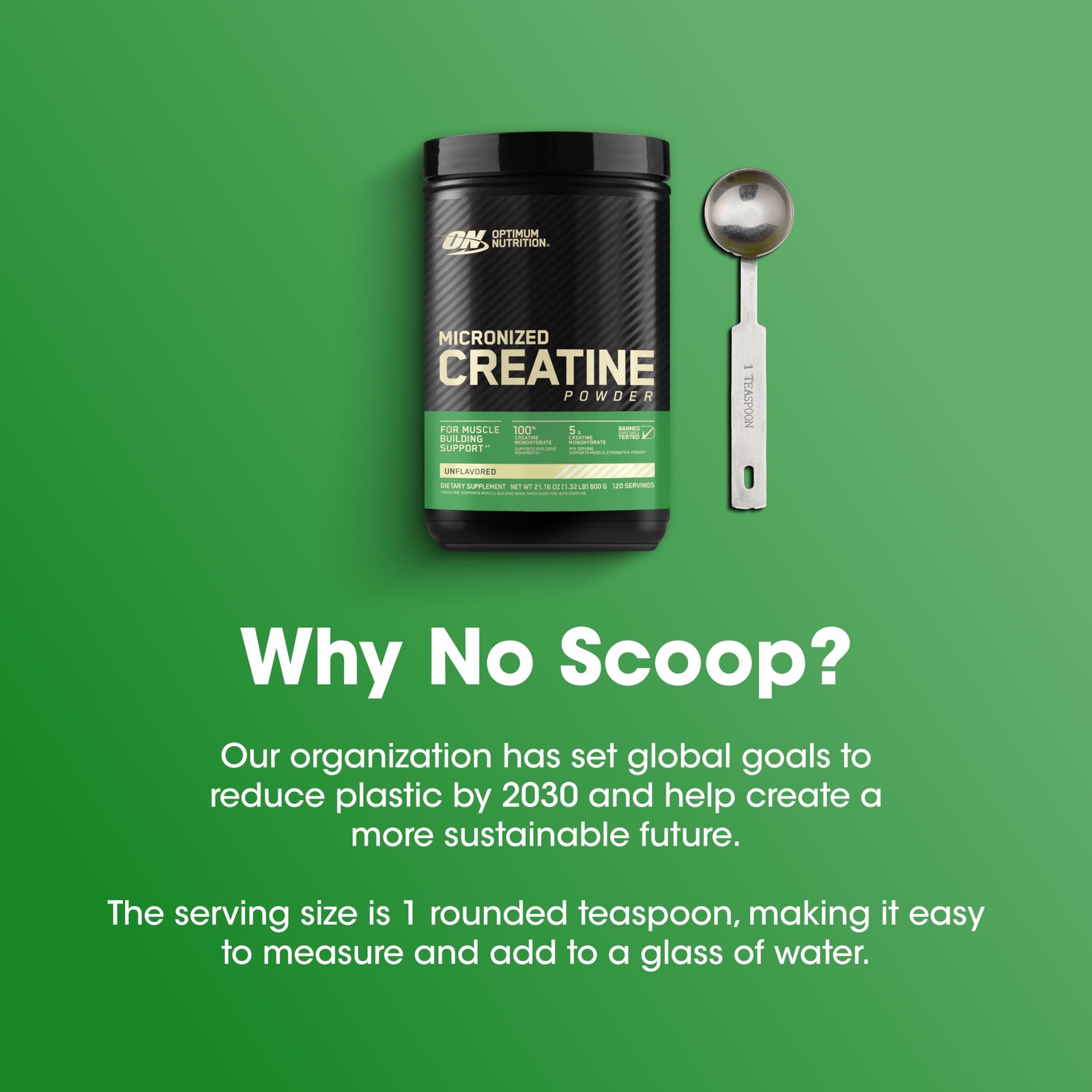 Micronized Creatine Monohydrate Powder, Unflavored, 120 Servings, 600 Grams (Pac