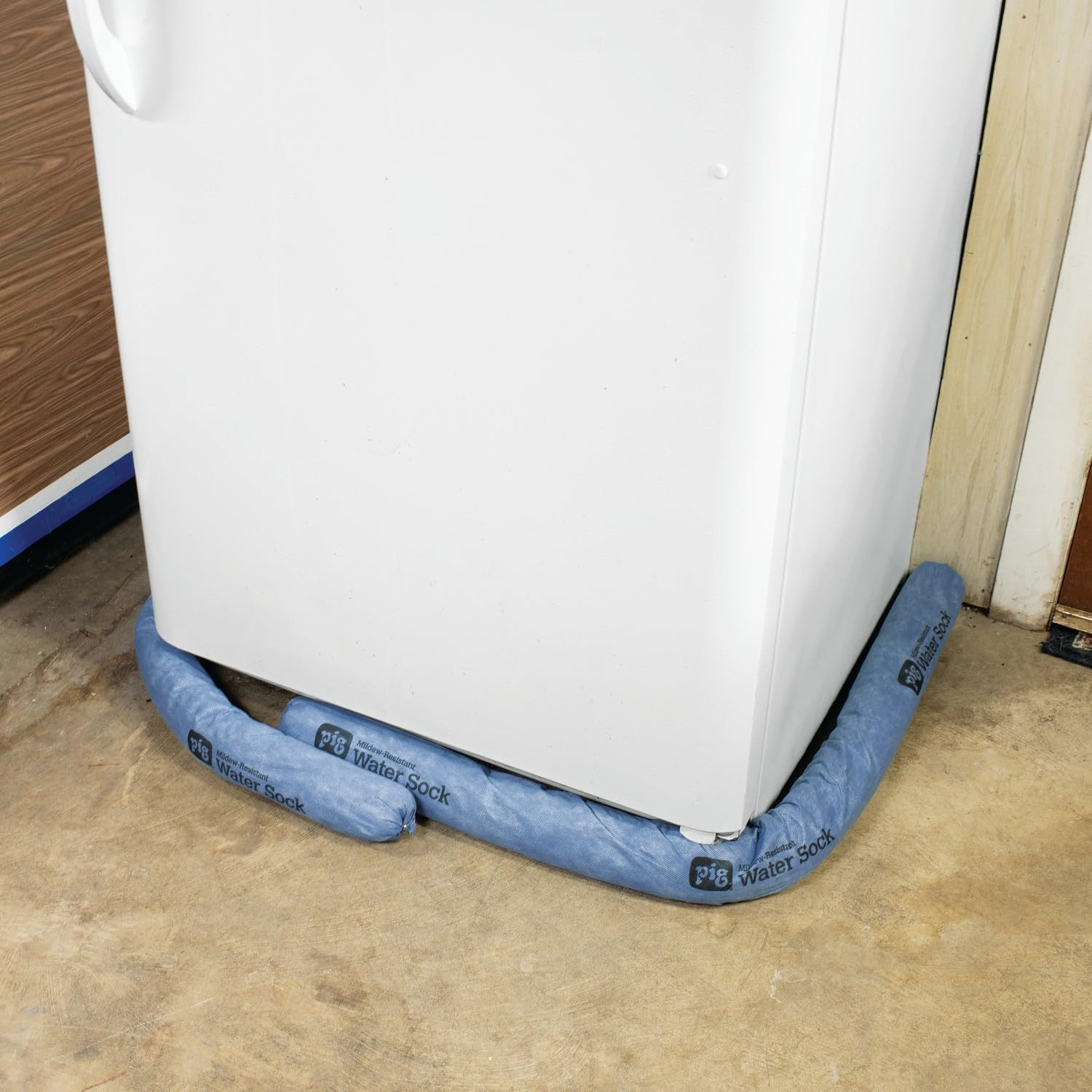 Mildew-Resistant Absorbent Sock | Water Absorbing Snake | 3″ W X 4′ L | Absorbs