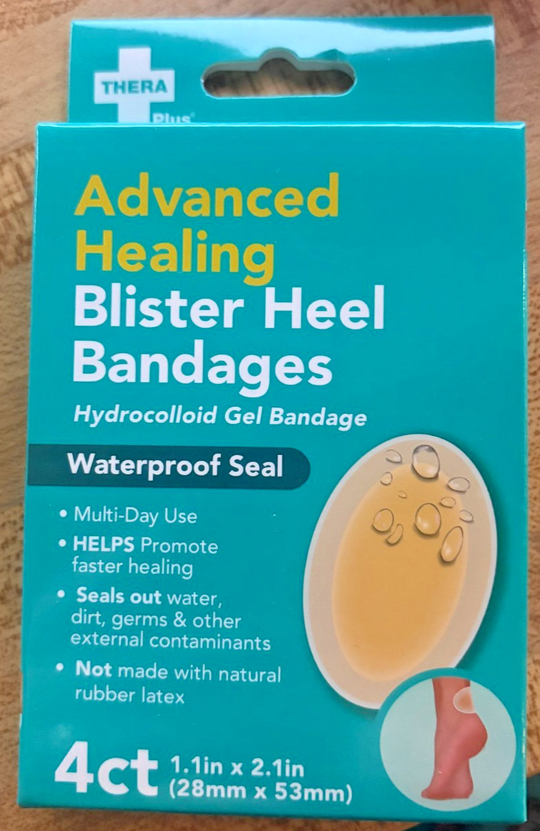 Thera Plus Advanced Healing Blister Heel Bandages Waterproof Seal NEW