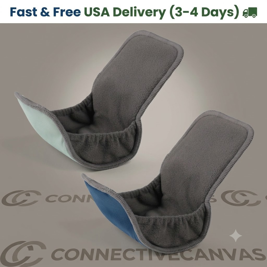 2PCS Reusable Incontinence Pads For Men Washable Absorbent Leakproof Guards