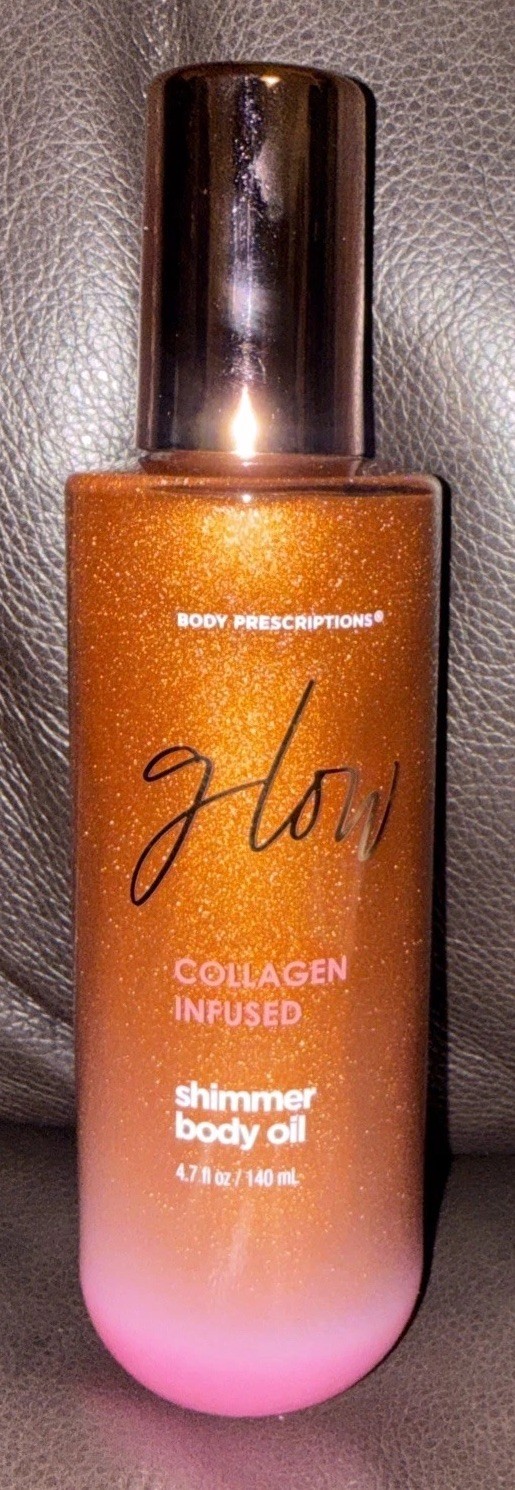 Body Prescriptions Glow Collagen Infused Shimmer Body Oil 4.7fl oz/140 ml NEW