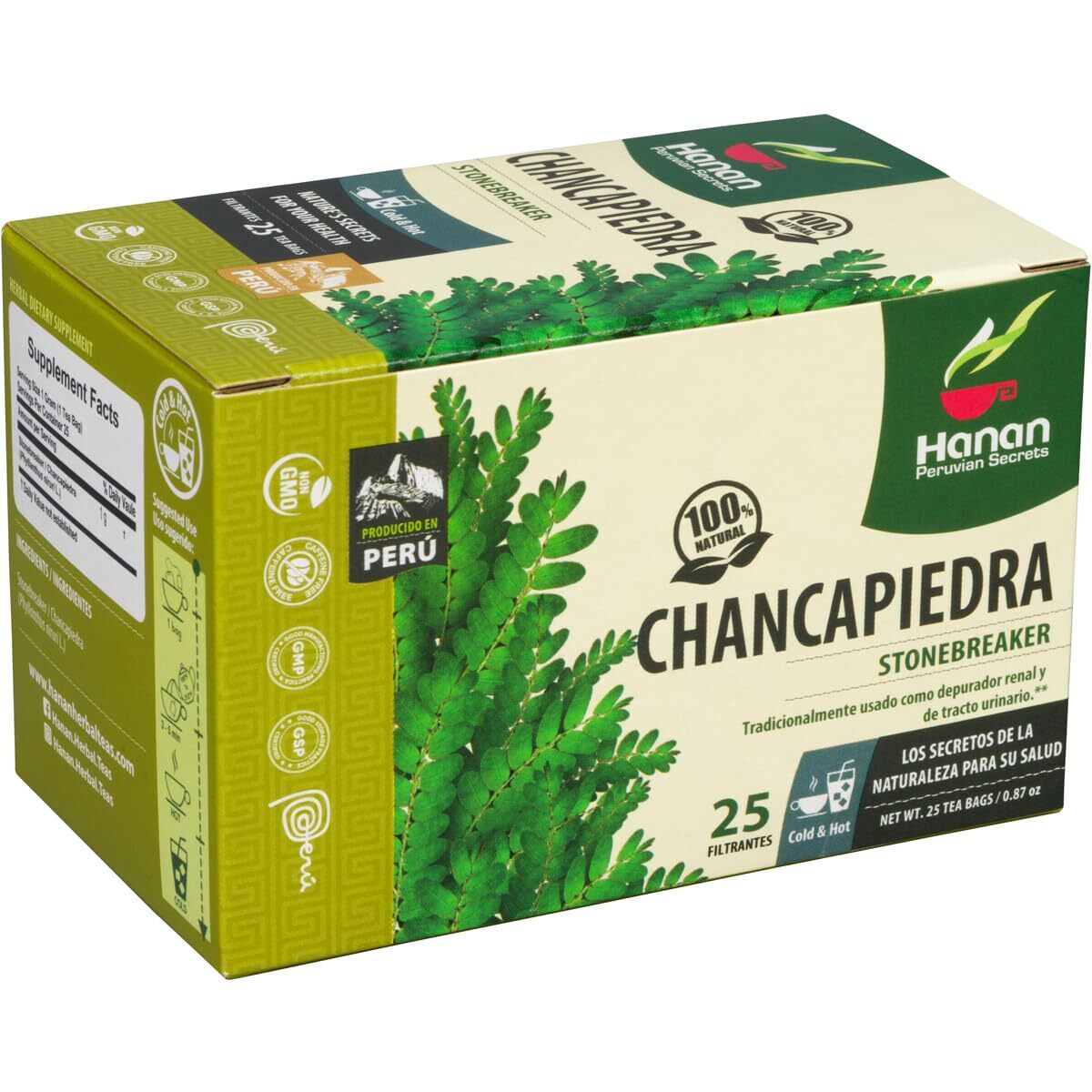 Chanca Piedra 25 Herbal Tea Bags “Stone Breaker” from Peru