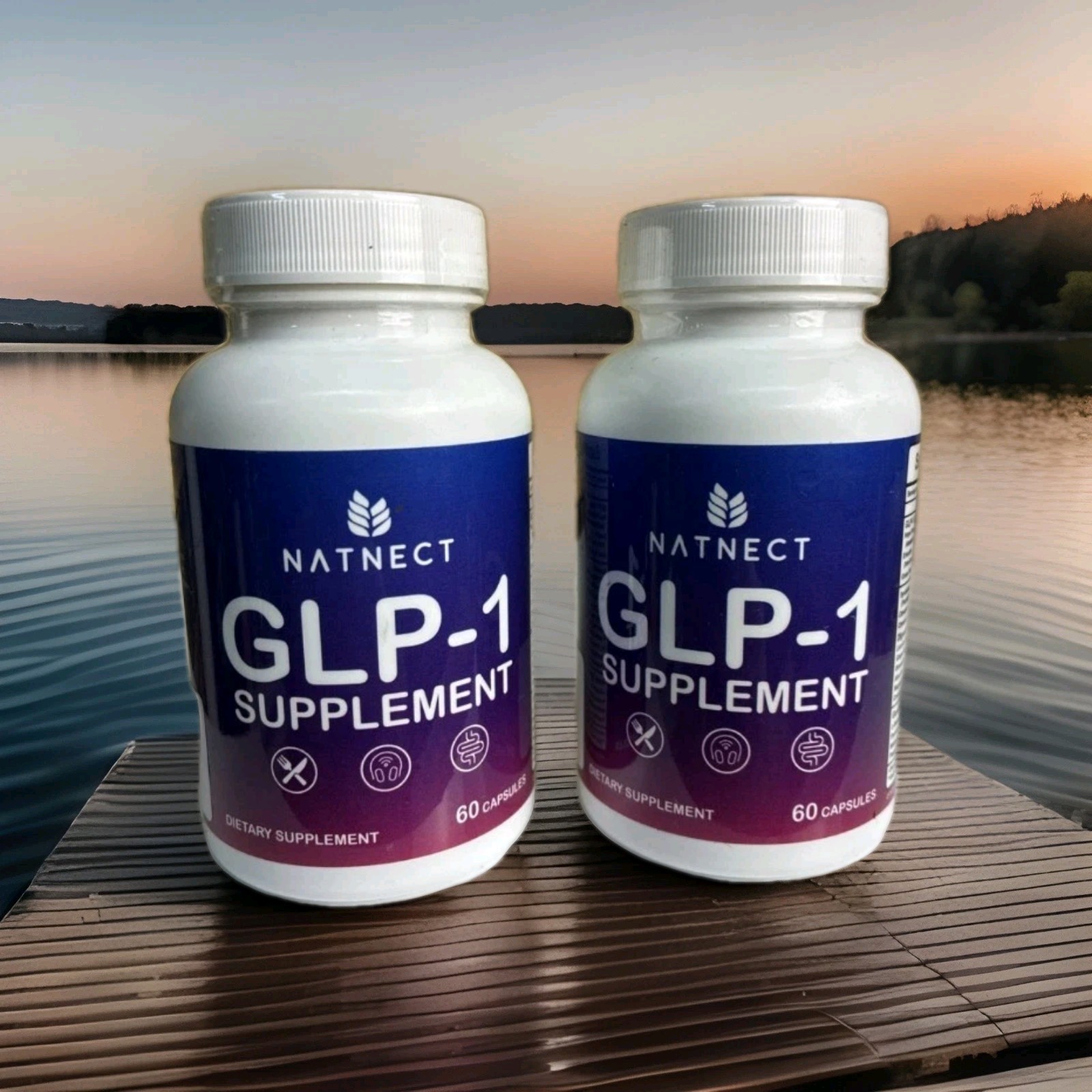 NATNECT G.L.P-1 2 Pack 60 capsules x 2 = 120 caps EXP 5/27