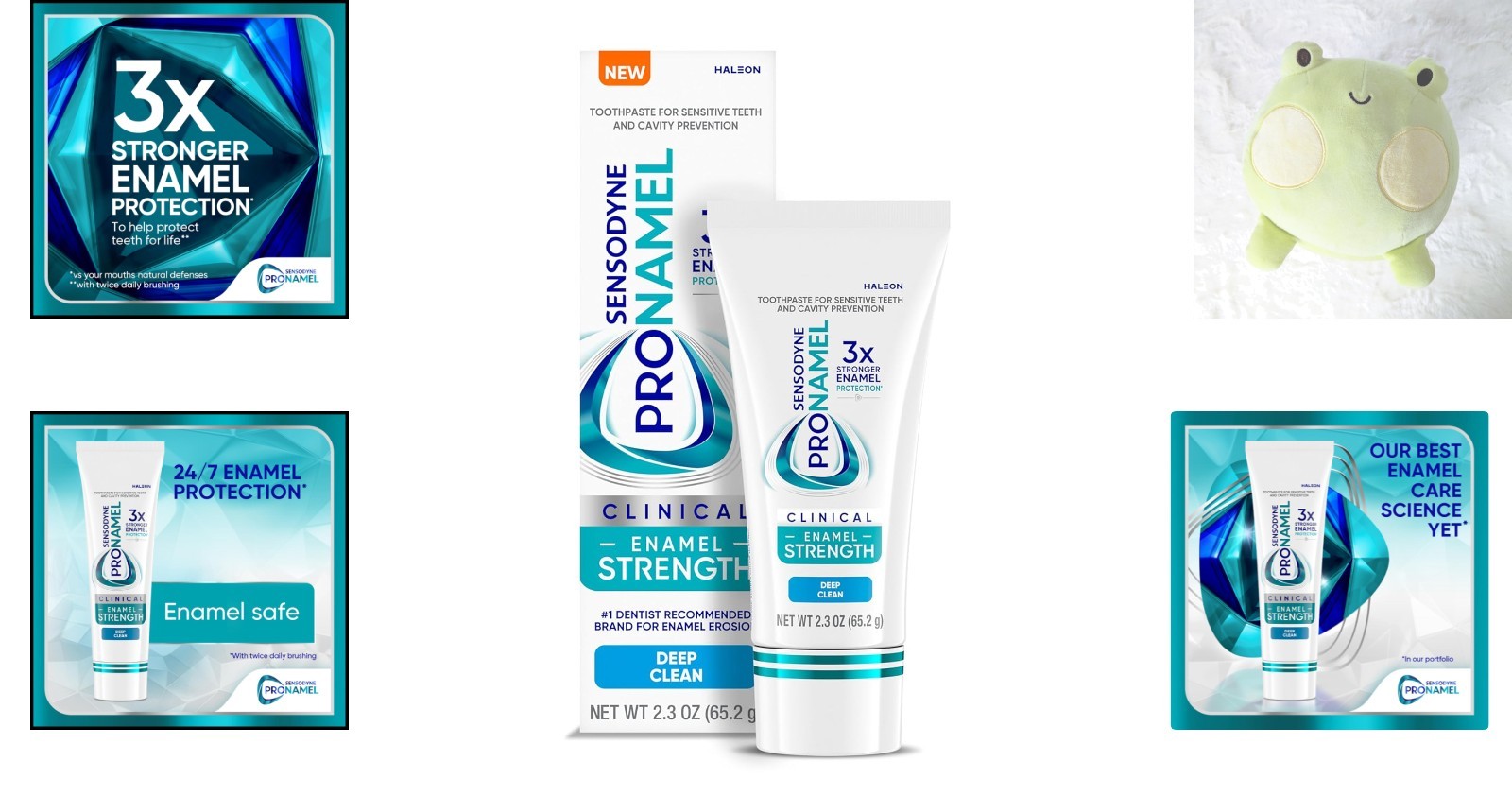 Deep Clean Enamel Strength Toothpaste, 2.3 oz Mint Flavor – Repair Micro-Damage
