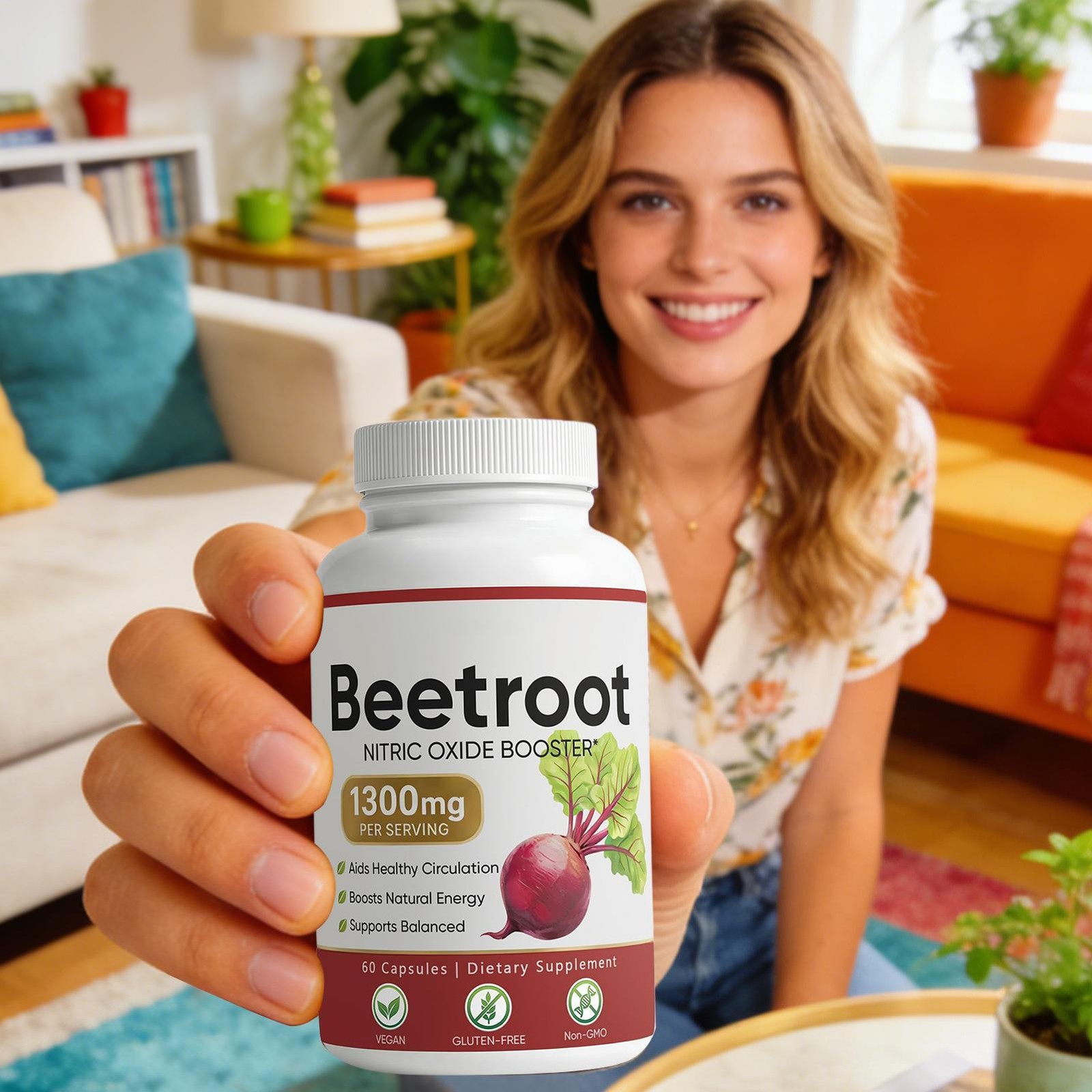 Root Beetroot – 1300mg, Lemeli Beet Lemeli Capsules Boost Vitality 60 Capsules
