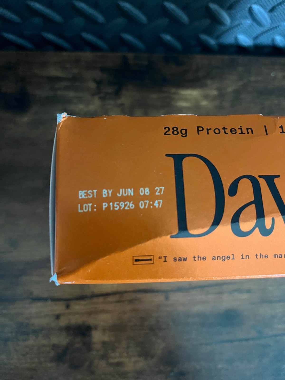 David Protein Pumpkin Spice Flavored Protein Bar 12 Count EXP 6/27 NEW IN BOX
