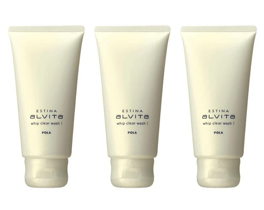POLA Estina Alvita Whip Clear Wash I 120g x3 Facial Cleanser Moisturizing Japan