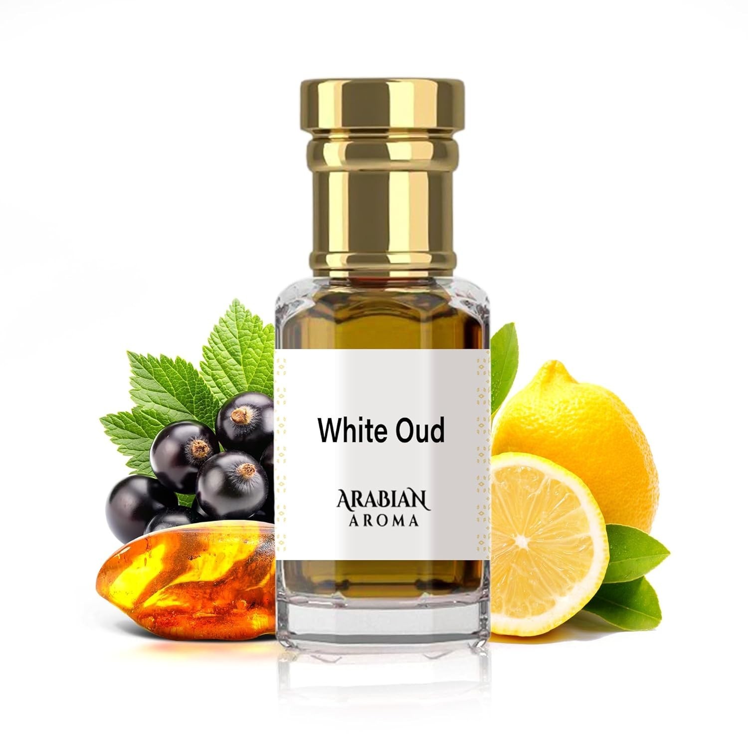 Arabian Aroma White Oud Attar | Citrus & Floral Long-Lasting Alcohol-Free – 6ml