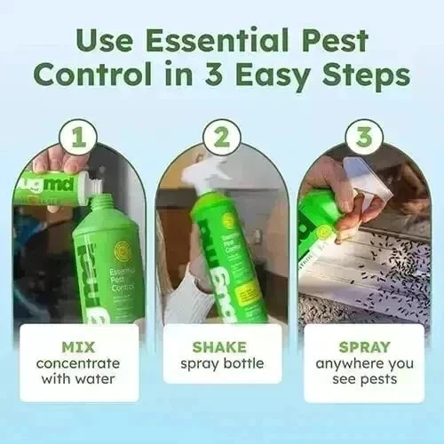 X6 BugMD Pest Control Essential Oil Concentrate 3.7Oz for Home Bed with 1 Spray