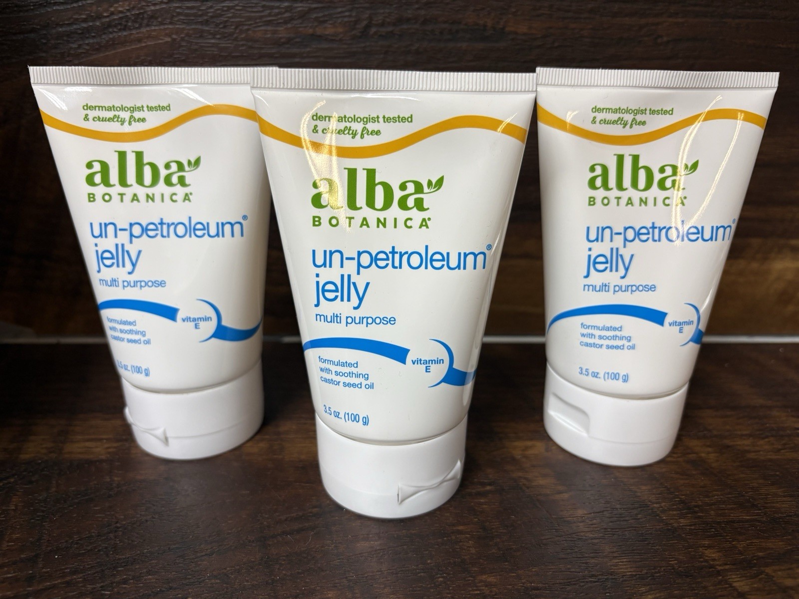 (3x) 3.5oz Un-Petroleum Jelly with Vitamin E – Gentle Protection for All Skin