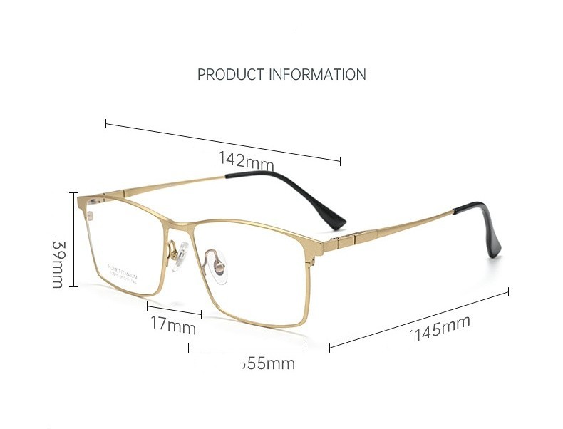 Progressive Multifocal Light Metal Full Frame Anti-Blue-Ray Reading Glasses
