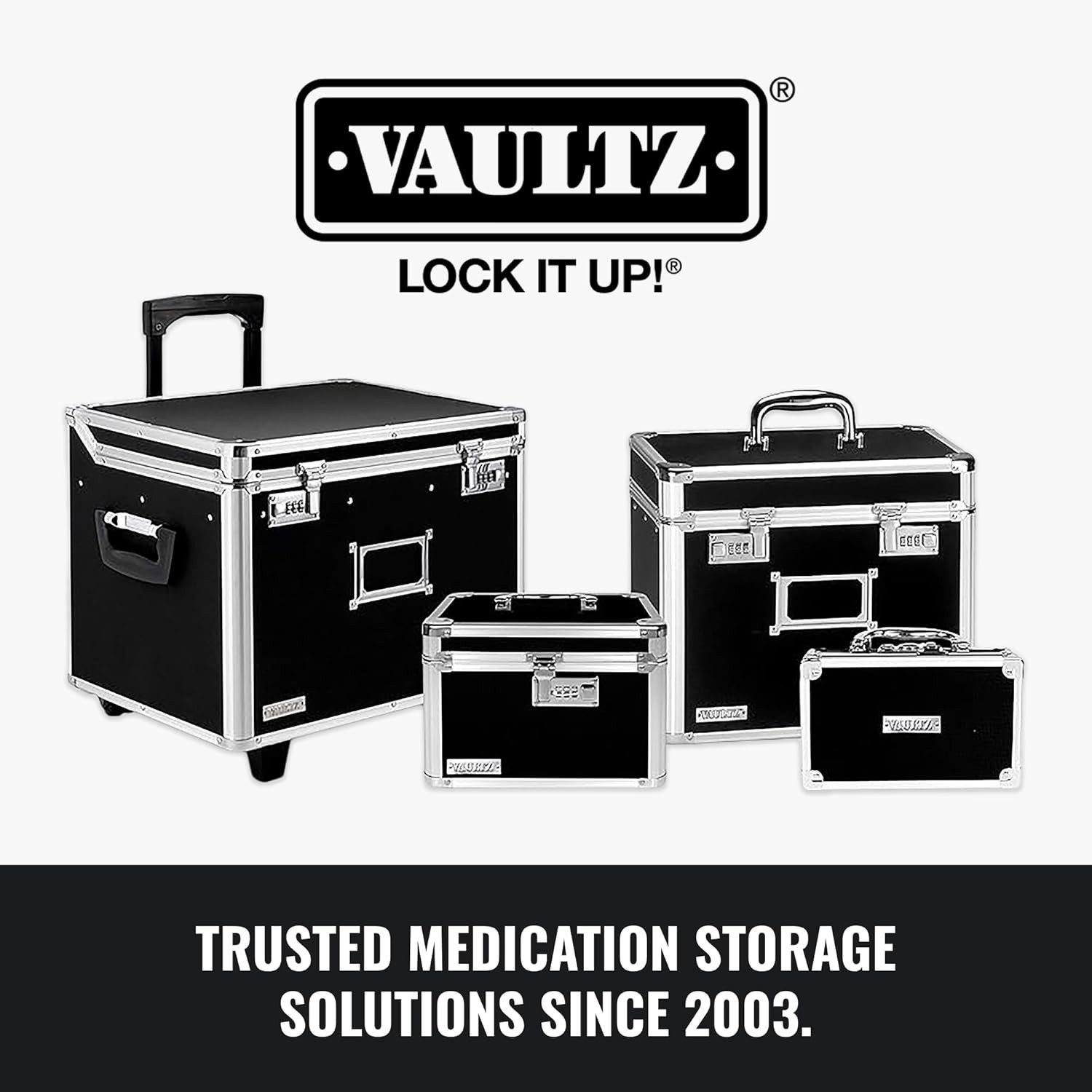 Metal Lockbox with Code – Portable Medication Safe
