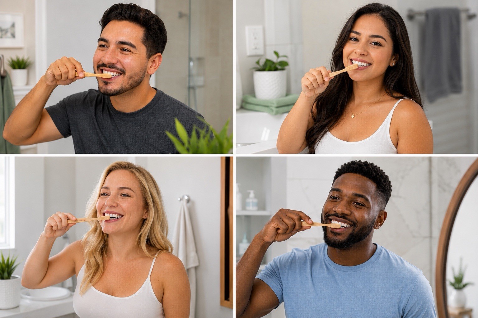 Rite Aid Holistic Health Adult Bamboo Toothbrushes Soft Bristles 4-Pack