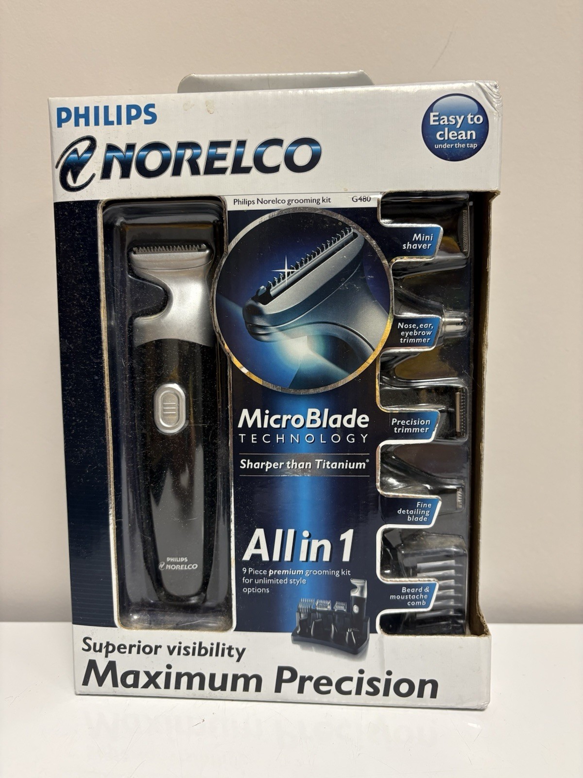 Philips Norelco All In 1 Grooming kit 9 Piece Set G480