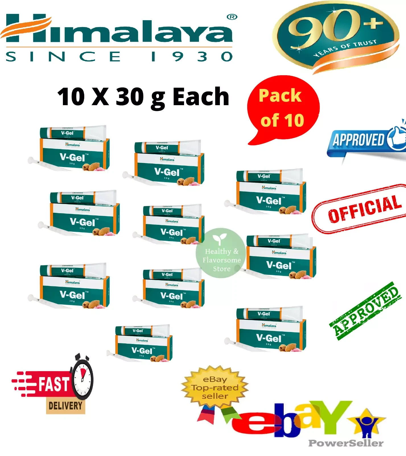 🌿 Himalaya V-Gel 30g x10 | Women’s Intimate Health Support | Exp 04/2027 |