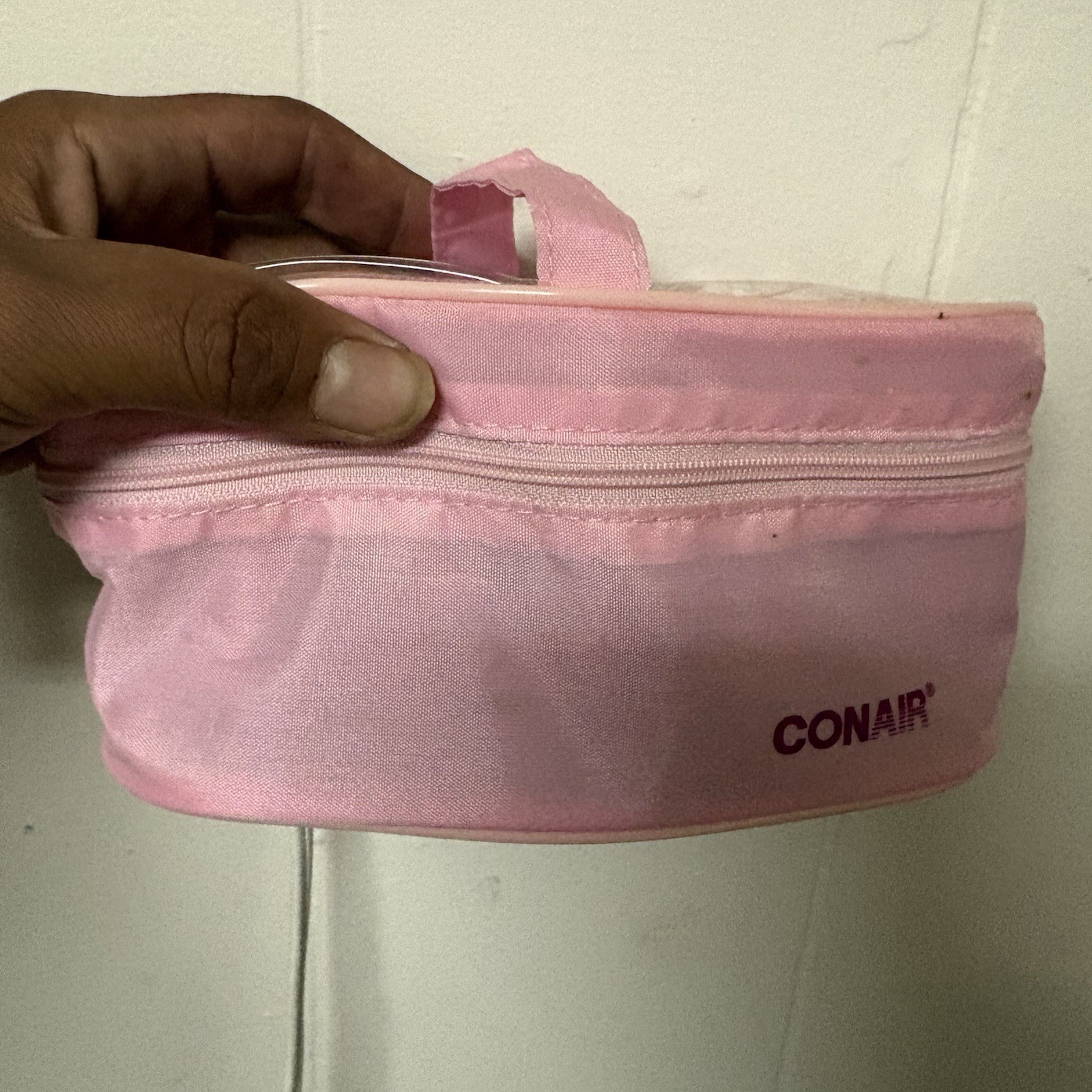 Conair 12 Hot Curlers Rollers Set HS28RPK Pink Travel Case Clips White Used