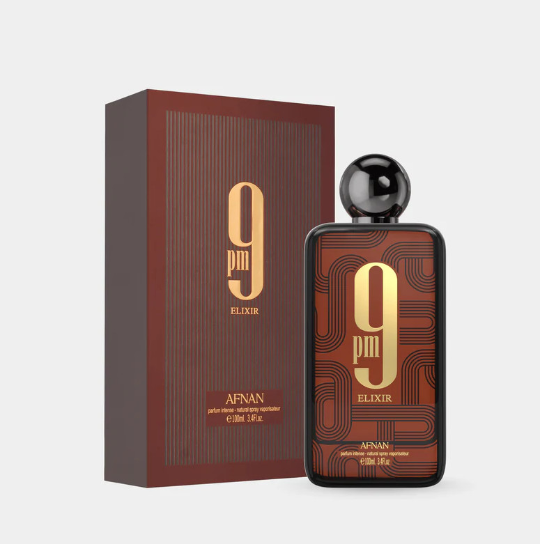 Afnan 9PM Elixir Parfum Intense 100ml Men’s Woody Gourmand New Sealed
