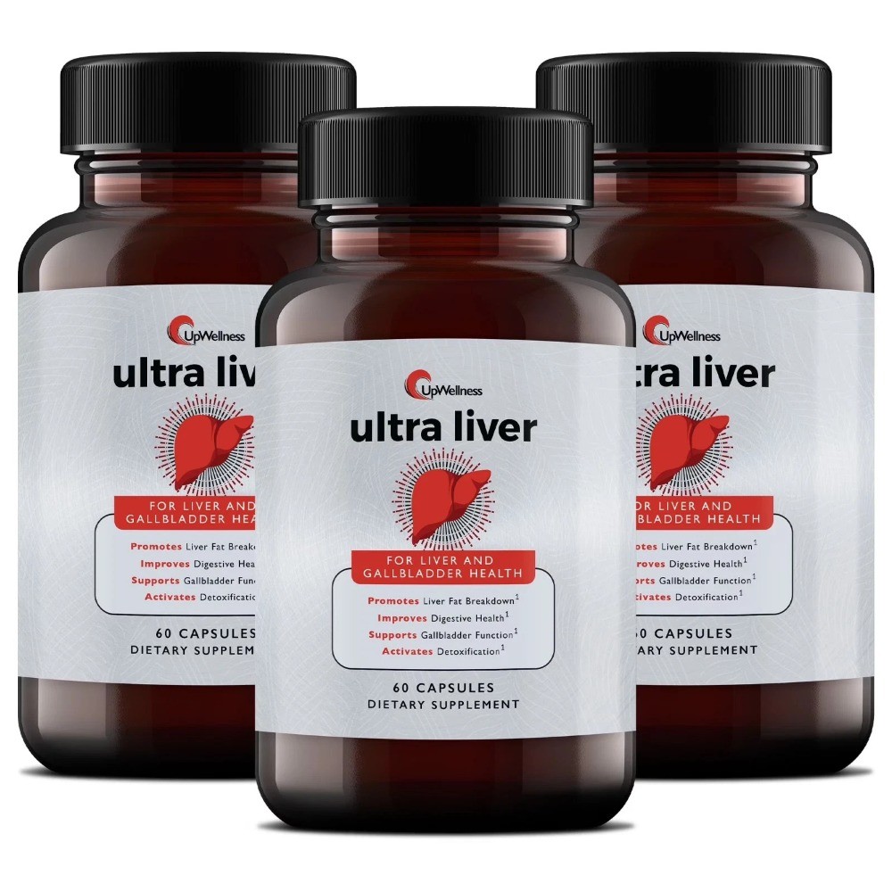 UpWellness Ultra Liver Supplement for Liver Health and Gallbladder Support/ 3 PK