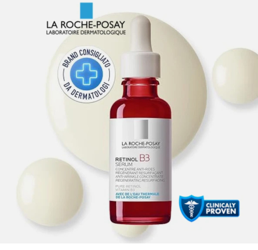 New La Roche-Posay Retinol B3 Serum Anti-Wrinkle and Aging Concentrate Exp 2028