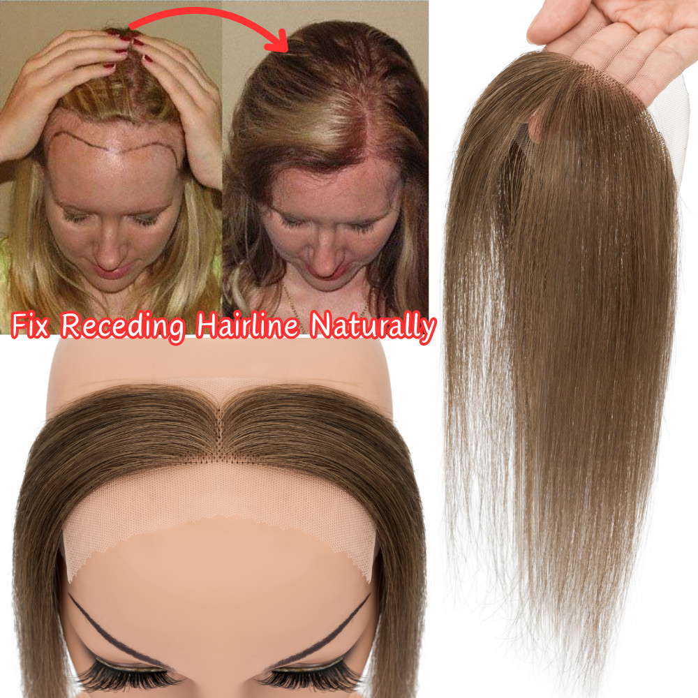 CLEARANCE Women FULL Lace Hairline Topper Toupee Frontal Hairpiece 8A Human Hair