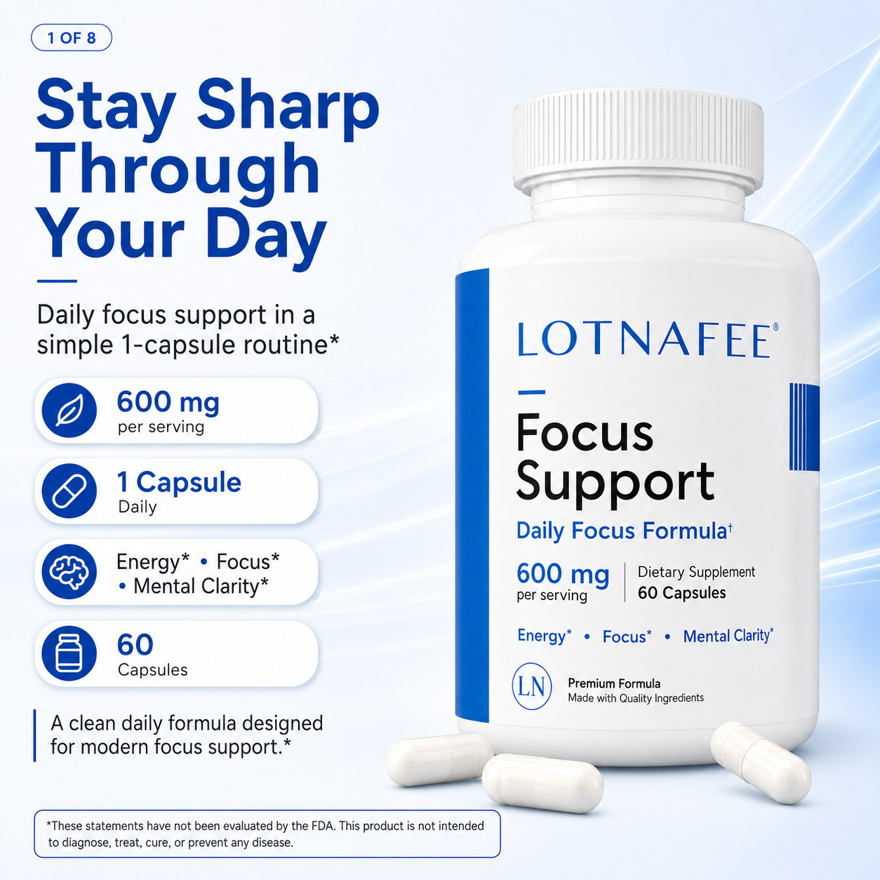 Focus Support Capsules / Daily Focus Formula